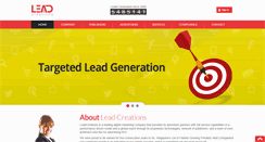 Desktop Screenshot of leadcreations.com